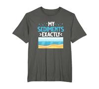 My Sediments Exactly T-Shirt, Men's Big and Tall, Asphalt Grey, 3X Tall