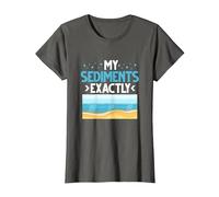 My Sediments Exactly T-Shirt, Women, Asphalt Grey, Small