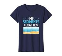 My Sediments Exactly T-Shirt, Women, Navy Blue, X-Large
