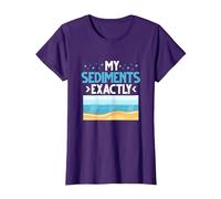 My Sediments Exactly T-Shirt, Women, Purple, Medium