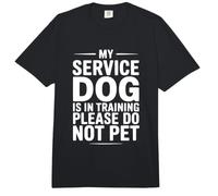 My Service Dog is in Training Please Do Not Pet Comfort Colors Adult Heavyweight T-Shirt