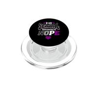 My Sexual Preference Is Nope Asexual Pride PopSockets PopGrip for MagSafe