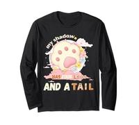 My Shadow Has Four Legs and A Tail Dog Flower Paws Long Sleeve T-Shirt