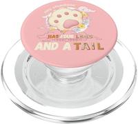 My Shadow Has Four Legs And A Tail Dog Flower Paws PopSockets PopGrip for MagSafe