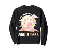My Shadow Has Four Legs And A Tail Dog Flower Paws Sweatshirt