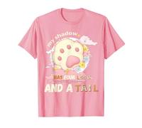 My Shadow Has Four Legs and A Tail Dog Flower Paws T-Shirt