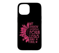 My Shadow Has Four Legs And A Tail Dog Paws Flower Case for iPhone 15
