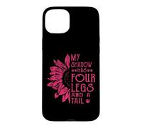 My Shadow Has Four Legs And A Tail Dog Paws Flower Case for iPhone 15 Plus