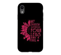 My Shadow Has Four Legs And A Tail Dog Paws Flower Case for iPhone XR