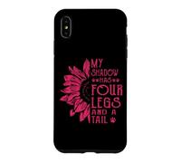 My Shadow Has Four Legs And A Tail Dog Paws Flower Case for iPhone XS Max