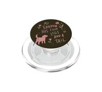 My Shadow Has Four Legs Dog Lover Saying PopSockets PopGrip for MagSafe
