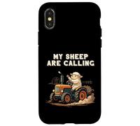 My Sheep Are Calling Tractor Farmer Humor Case for iPhone X/XS