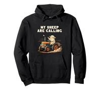 My Sheep Are Calling Tractor Farmer Humor Pullover Hoodie