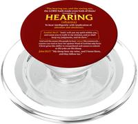 My Sheep Hear My Voice John 10:27 And Obey PopSockets PopGrip for MagSafe