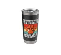 My Sheepadoodle isnt Spoiled im just Trained Sheepadoodle Stainless Steel Insulated Tumbler