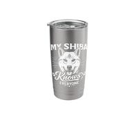 My Shiba Inu Knows Everyone Stainless Steel Insulated Tumbler