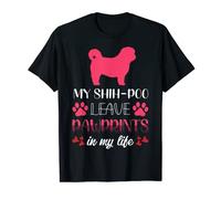 My Shih-Poo Leave Pawprints Cute Dog Lovers Shi-Poo T-Shirt
