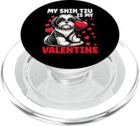 My Shih Tzu Is My Valentine Valentine's Day Dog Owner PopSockets PopGrip for MagSafe
