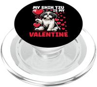 My Shih Tzu Is My Valentine Valentine's Day Dog Owner PopSockets PopGrip for MagSafe
