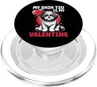 My Shih Tzu Is My Valentine Valentine's Day Dog Owner PopSockets PopGrip for MagSafe