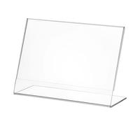 My Shopfittings Slant Back Acrylic Sign Holder A3, Landscape Frame for Signs, Brochures, Flyers, Menus, Posters - Clear Plastic Display Stand for Home, Office, Store - Multipacks Available (5)