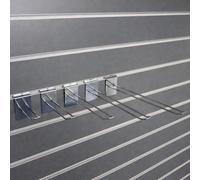 My Shopfittings Slatwall Euro Hook Arm 10" 12" Shop Display Clothes Hanger Retail Shop Display Minor Fault (10, 4 INCH OR 25CM)
