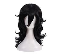 My Shouta Aizawa Cosplay Wig 45cm Long Wavy Black Heat Resistant Synthetic Hair Wig + Wig Cap
