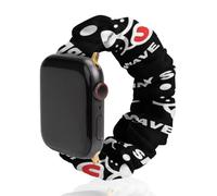 My Sibling Have Paws Scrunchie Watch Band Strap Wristbands Compatible with IWatch 38mm/40mm