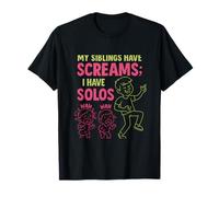My Siblings Have Screams I Have Solos Air Guitar novelty T-Shirt