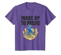 My Singing Monsters-Wake Up The Wublins-Poewk T-Shirt T-Shirt, Youth, Purple Heather, Medium