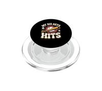My Sis Gets Hits Softball Player Fastpitch PopSockets PopGrip for MagSafe