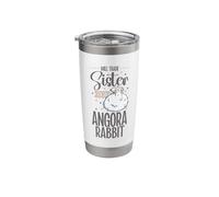 My Sister Against an Angora Rabbit Stainless Steel Insulated Tumbler