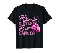 My Sister Beat Cancer Breast Cancer Awareness Support Squad T-Shirt