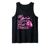 My Sister Beat Cancer Breast Cancer Awareness Support Squad Tank Top
