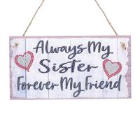 My Sister Forever My Friend Letter DIY Diamond Painting Pendant Kit - Home Decor with Single Sided Drills, Single-Sided Wall Hanging for Doors/Walls Crafts