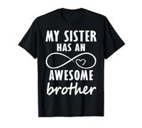 My Sister has Awesome Brother Funny Matching Costume Brother T-Shirt