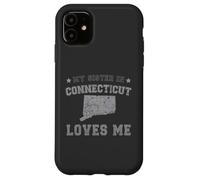 My Sister In Connecticut Loves Me America Vintage State Case for iPhone 11