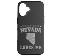 My Sister In Nevada Loves Me America Vintage State Case for iPhone 16
