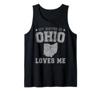 My Sister in Ohio Loves Me America Vintage State Tank Top