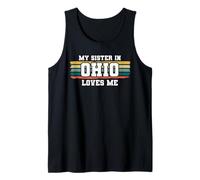My Sister in Ohio Loves Me Retro Vintage American Tank Top