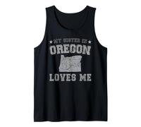 My Sister in Oregon Loves Me America Vintage State Tank Top