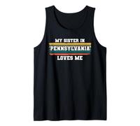 My Sister in Pennsylvania Loves Me Retro Vintage American Tank Top