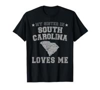 My Sister in South Carolina Loves Me America Vintage State T-Shirt