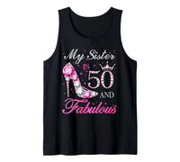 My Sister is 50 and Fabulous Chapter 50th Birthday for Women Tank Top