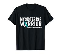 My Sister is a Warrior Cervical Cancer Awareness Ribbon T-Shirt