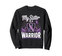 My Sister Is A Warrior Purple Ribbon Support Sweatshirt