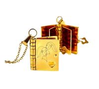 My Sisters Book Necklace Openable Multi-layered Book Necklace Vintage Heart Shaped Book Box Pendant Jewelry Gift for Sisters and Lovers (Gold)