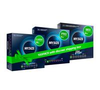MY.SIZE 100 Condoms 47 mm Megaset Classic+Mix+Pro I Size 1 I Economical 100-piece Packet I Extra Thin Premium Condoms I Very Thin Sensitive I Wall Thin