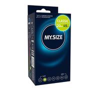 MY.SIZE Classic, 49mm Wide, Pack of 20, Premium Extra Thin, Soft Condoms, 0.07mm Thin Wall