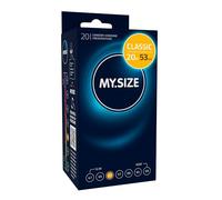 MY.SIZE Classic Condoms 53 mm Width I 20 Pieces Pack I Premium Condoms Extra Thin I Condoms Soft to The Touch I Thin 0.07 mm Wall Thickness I Condoms Vegan I Condoms for Men I Condoms fo